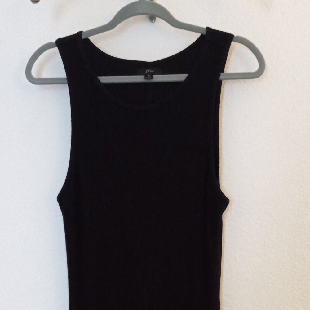 J. Crew Ribbed Maxi Dress - Black